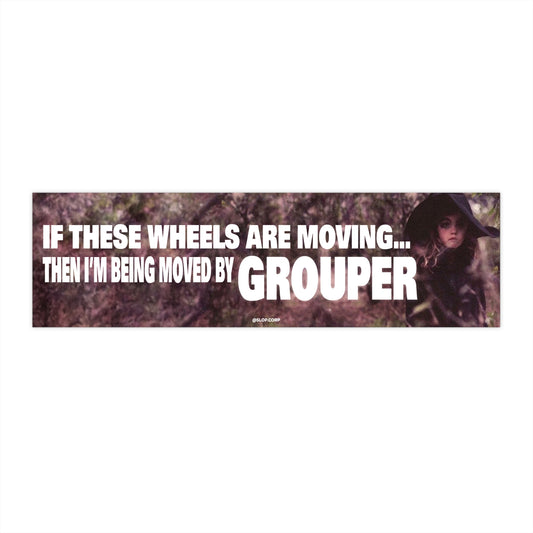 Crying to Grouper bumper sticker